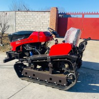 50馬力水旱兩用履帶拖拉機 農(nóng)用履帶拖拉機帶旋耕機 開溝機除草機