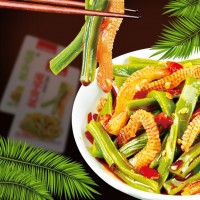 湘洞庭漁郡 魔芋貢菜酸辣香辣味醬腌菜零食開(kāi)袋即食小吃下飯菜