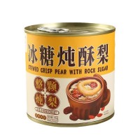 一整顆燉梨、烤梨罐頭400g*6罐禮盒裝 休閑零食廠家直銷批發(fā)
