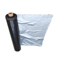 黑銀聚乙烯地膜農(nóng)用薄膜全新料保溫防草防凍塑料薄膜遮光膜塑料布